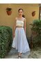 Valerie Flared Lined Long Skirt Women's White - 6