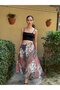 Valerie Chiffon Flared Lined Long Skirt Women's Mixed Color - 4