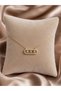 Gold Color Geometric Stone Detailed Women's Necklace Minimal Stylish Design - 2