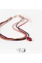 Mesgoon Women's Necklace, 18K Gold, Beaded Pendant Necklace, with Czech Seed Beads, Handmade Adjustable Jewelry - 2