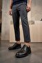Elit 26Yslgv04C Men's Genuine Leather Classic Shoes Black