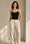 Women's 95% Cotton String Strap & Flexible 2-Piece Basic Undershirt - 4