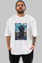 For Dog Lovers 3 Front Dog Prints White Oversize T-Shirt 100% Cotton Unisex Dog Lover Premium Design - 2