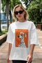 For Dog Lovers 2 Front Dog Prints White Oversize T-Shirt 100% Cotton Unisex Dog Lover Premium Design - 5