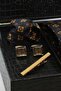 Black Men's Gift Box - Tie with Handkerchief, Cufflinks, Tie Clip Kmk221 - 2