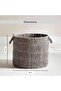 Catherine Round Basket 38x38x33cm- Grey - 6