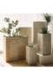 Avia Polyresin Rectangle Planter 40x40x80cm - Beige - 3