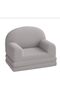Folding Polyurethane Armchair Bed - Four-Fold Top, Large 80x60x6”, Thin Corduroy Fabric, 3mm Pitch
