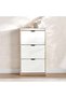 Maguri Shoe Rack 18 Pairs With 3 Door - White & Natural - 3