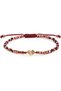 Lian Women's Bracelet, 18K Gold, Bracelet, with Crystal & Agate, Handmade Adjustable Jewelry