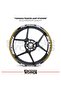 Yamaha Tracer Wheel Sticker Set High Quality 24-Piece Wheel Set