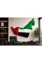 UAE Map Acrylic Wall Art, Premium Geometric UAE Flag Design, Glossy UV Printed Acrylic Wall Decor - 4