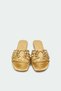 Lola Gold Accessory Flat Women's Gold Slippers