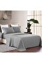 4 Pieces Soft Breathable King Sheet Set - Includes 1 Fitted Sheet, 1 Flat Sheet, 2 Pillowcases, Grey - 2