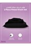 Bedding Fitted Sheet - Twin Bed (120x200 Cm) - 2 Pcs (Fitted Sheet & Pillowcase) - 30 Cm Deep Pocket - Solid - 3