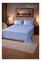 3‑Piece Striped Microfiber Flat Bed Sheet Set, suitable for Queen and King sizes, 220x240cm