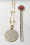 Gold Color Hilye-I Şerif and Ayetel Kürsi Written Prayer Spiritual Design Stainless Steel Necklace with Dorica Chain - 6