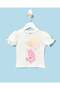 Infant Girls White Printed T-Shirt