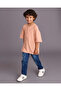 Boys Peach Henley T Shirt - 5