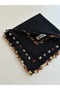 Black Handcrafted Needlework Embroidery/Needlework/Yemeni/Cloth 100X100 cm