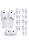 Disposable Hotel Slippers, Closed Toe, Soft & Comfortable, Non-Slip Sole, Individually Packed, Ideal for Hotels, Spa & Guest Use