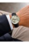 Men's Wristwatch Black Color Leather Strap Casual & Classic Gift Boxed - 4