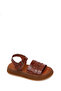 Women's Brown Buckle Thick-Soled Leather Sandals 26Sfd332718 - 7