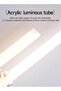 مصباح حائط LED (60 سم، أسود، ضوء دافئ 3000 كلفن)، مصباح حائط عصري لغرفة المعيشة مع زجاج شفاف - 7