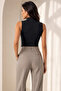 Women's 95% Cotton Half Turtleneck 4-Piece Sleeveless Undershirts - Stretchy & Soft Texture - 3