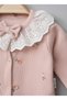 Baby Girl Newborn 5-Piece Hospital Discharge Set with Lace Collar, Gift Set, Cotton, Pink, in Box - 2