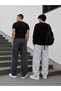 Harajuku Streetwear 2-Piece Side Stripe Men's Loose Fit Adjustable Wide Leg Sweatpants - 6