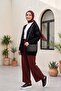 كارديجان تريكو منقوش بتفاصيل بوم بوم مخرمة - أسود - 3