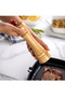 Wooden Salt and Pepper Mill with Bamboo Body 16 Cm, Handmade Spice Grinder with Manual Grinding Mechanism Kitchen Mill - 4