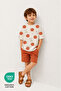 100% Cotton Printed Crew Neck Double Pocket Baby-Child Tshirt Shorts Set