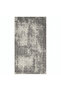 Grey & Cream Abstract Distressed Jod Carpet | Modern Luxury Area Rug | 80 × 150 cm