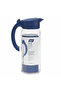 Alâ Jug 1500 ml | Clear Glass Water Jug with Flip Lid | Kitchen Carafe | Navy blue,White,Grey |