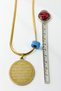 Gold Color Ayetel Kürsi and Four Kul Written Prayer Spiritual Statement Italian Chain Design Stainless Steel Necklace - 3