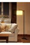 Modern Retro Atmosphere Standing Floor Lamp LED Three-Color Adjustable Hanging Linen Lampshade - 6