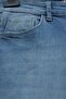 High Waist Pipe Leg Denim Trousers with Pockets - Ice Blue - 2