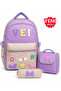 3-Piece Primary School Bag Set, Backpack + Lunch Box + Pen Holder