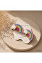 D’Arya Hand Knitted Rainbow Cloud Figured 2-Piece Girls' Snap Hair Clips – Kawaii Dd811 - 2