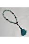 Premium Natural stone Fluorite Islamic prayer beads Tasbih Misbaha ,33 Tasbih count - 4