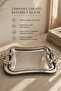 Silver Tray Set with Handles - Set of 2 Different Sizes Italian Serving Presentation Coffee Tray with Handles - 3