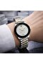 Men’s Luxury Silver Gold Watch Black Dial Stylish Designer Wrist Watch - 2
