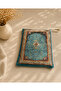 Zippered Prayer Rug with Bag Turquoise Frz-01 (Lightweight and Fine Textured) - 4