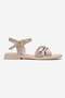 Buckle Cross Women's Sandals Beige Yanki̇ - 2