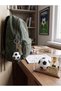 Set of 2 3D Soccer Ball Keychains and Table Ornaments - Black and White Sports Fan Gift (4.2 cm)