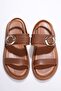 Women's Tan 2cm Heel Height Summer Comfortable Sandals Tr27My05B - 8