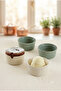 Porselen Moderna 4-Piece Soufflé Bowl Cinnamon Green