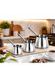 3-Piece Stainless Steel Coffee Pot Set, Thermal Capsule Base, Pipe Handle, Compatible with All Stoves, Drip-Free Spout, Dishwasher Safe Coffee Pot Set - 6